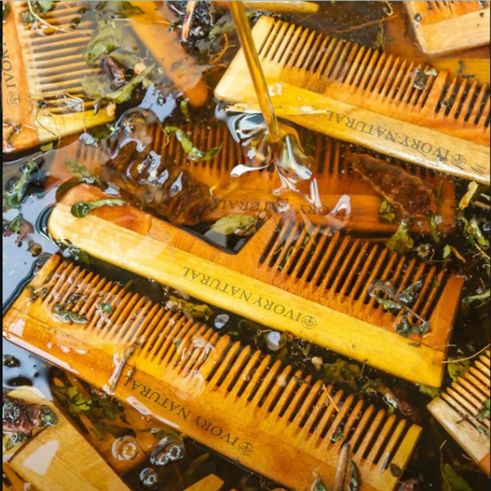 Ivory Natural Shampoo Kacchi Neem Comb Infused With Organic Oil For Hair Strengthening Natural Nourishment, Scalp Wellness