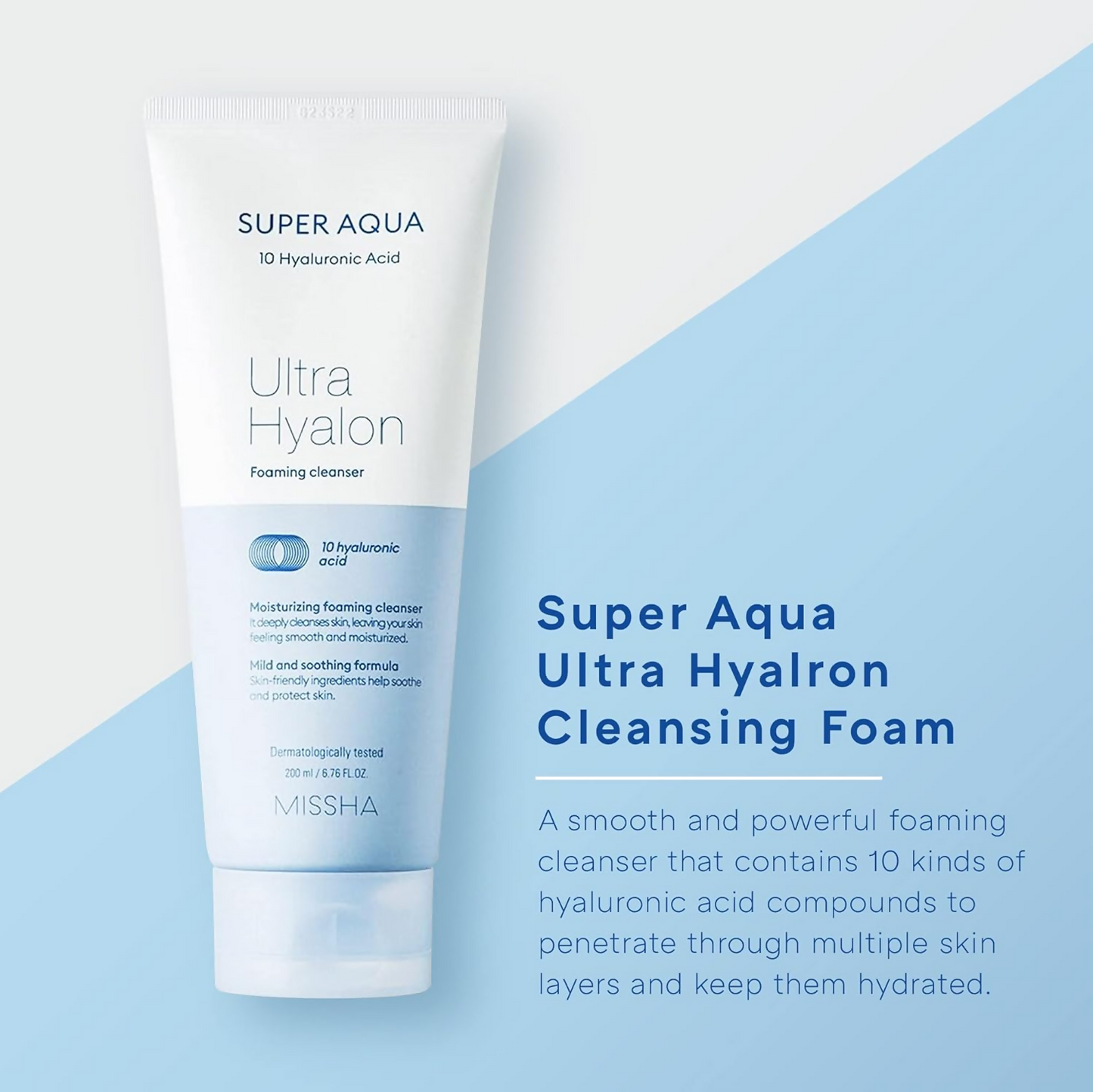 Missha Super Aqua Ultra Hyalron Foaming Cleanser