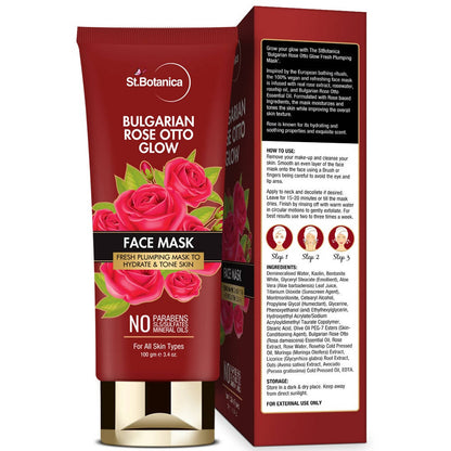 St.Botanica Bulgarian Rose Otto Glow Face Mask