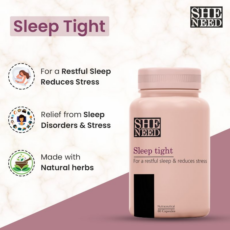 SheNeed Sleep Tight Supplements Capsules