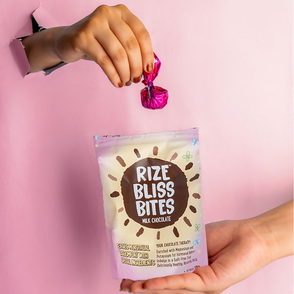 Buy Rize Energy Bar Bliss Bites - Milk Chocolate from DrMediCart
