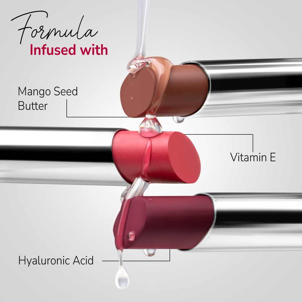 Mila Beaute 24 Hr Non-Transfer Matte Locked-In Lipstick - Cherry Jam