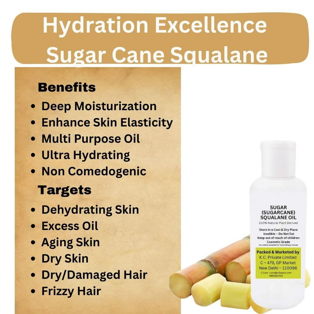 Urbaano Herbal 100% Natural Sugar Cane Squalane Face Oil