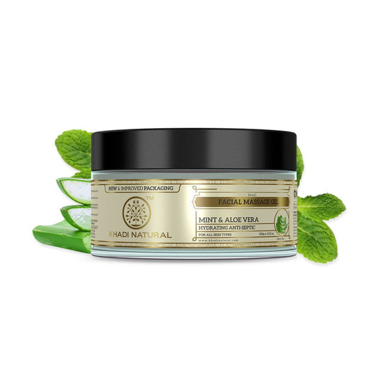 Khadi Natural Mint & Aloe Vera Herbal Facial Massage Gel