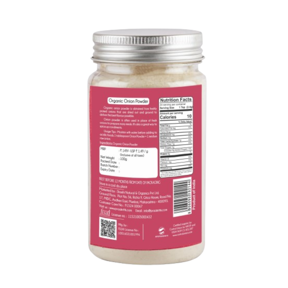 Praakritik Organic Onion Powder