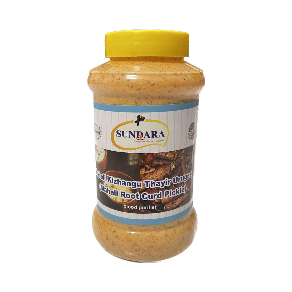 Buy Sundara Mahali Kizhlangu Thayir Urugai ( Mahali Root Curd Pickle ) from DrMediCart, Ship from India to USA