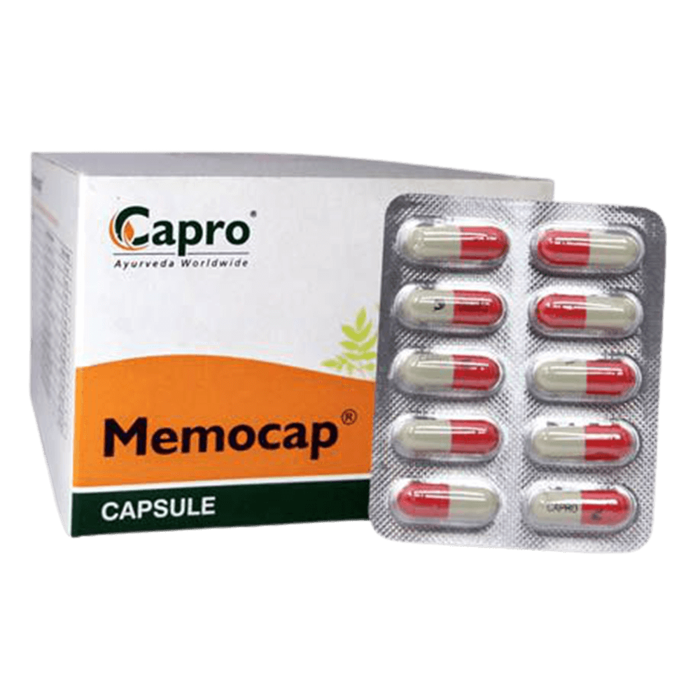 Buy Capro Ayurveda Memocap Capsules from DrMediCart, Ship from India to USA