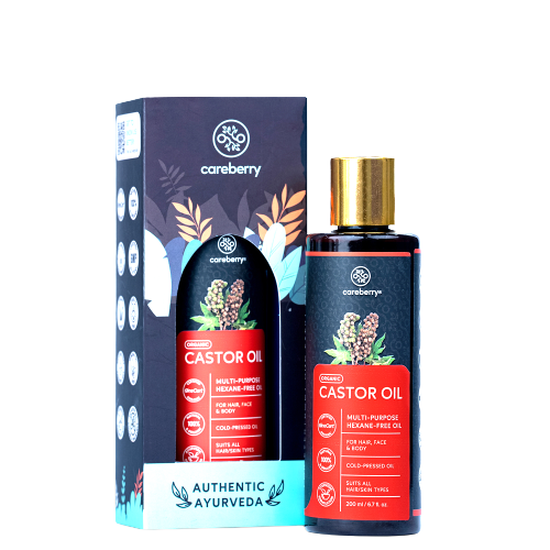 Careberry Organic Hexane-Free Organic Castor Oil For Hair, Face & Body - DrMediCart