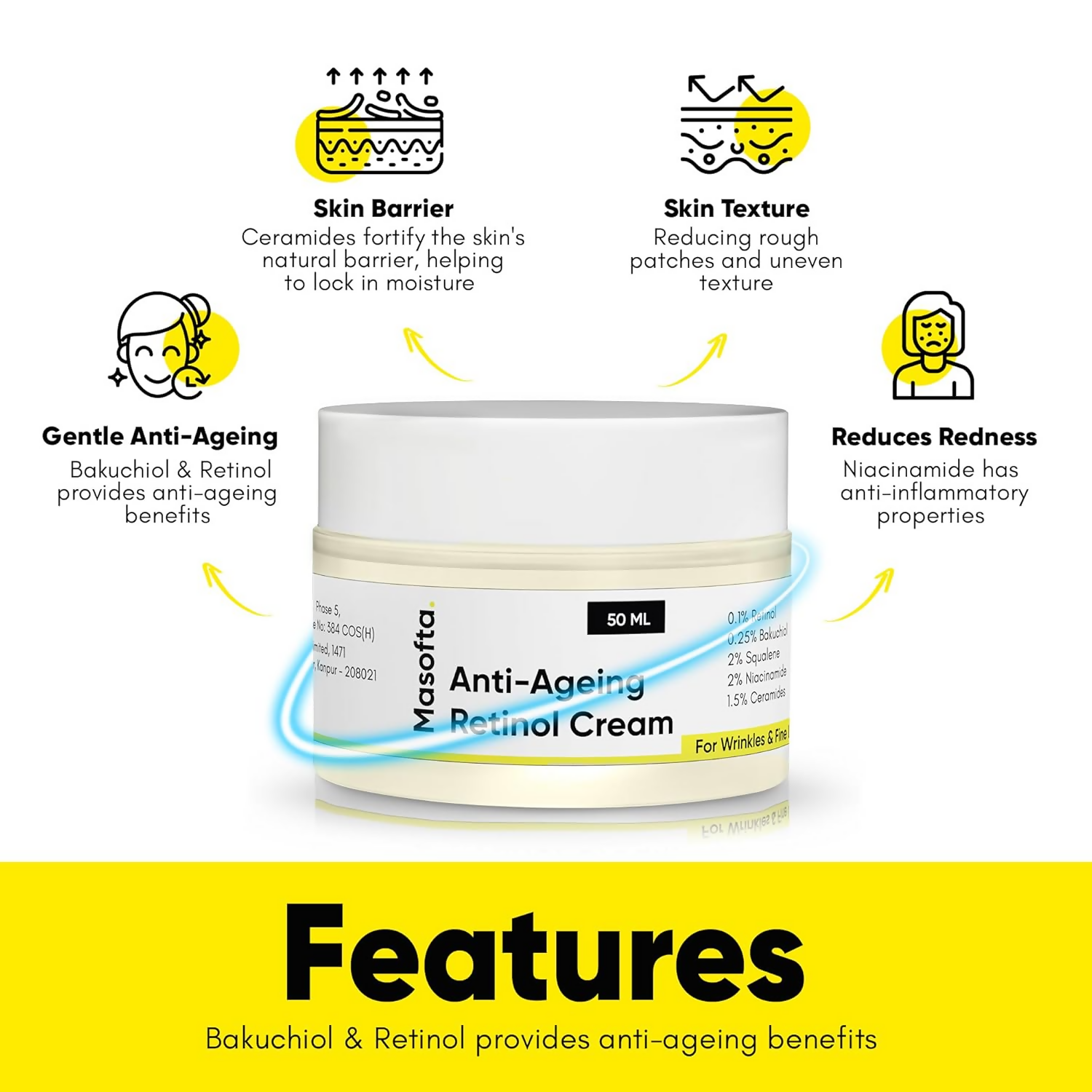 Masofta Anti Ageing Retinol Night Cream