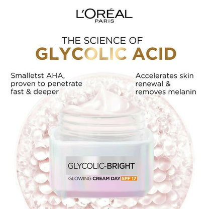 L'Oreal Paris Glycolic Bright Day Cream With SPF 17