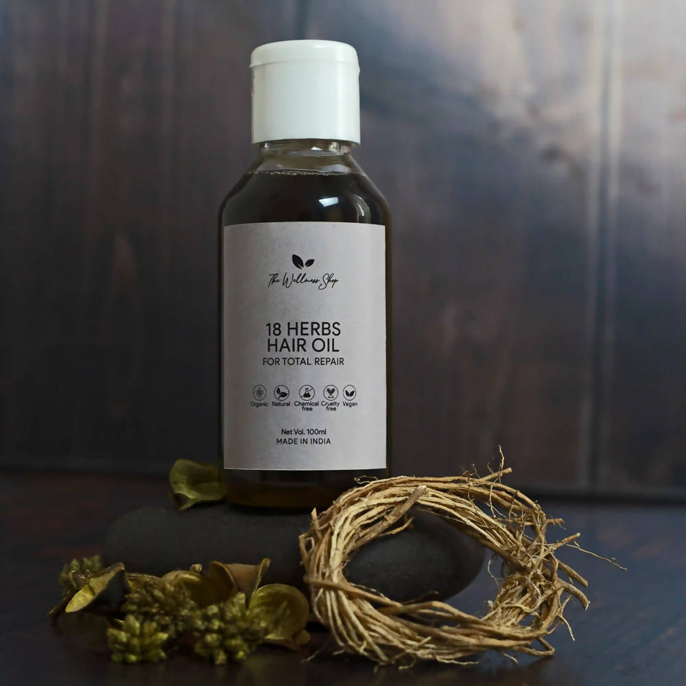 The Wellness Shop 18 Herbs Hair Oil For Total Repair
