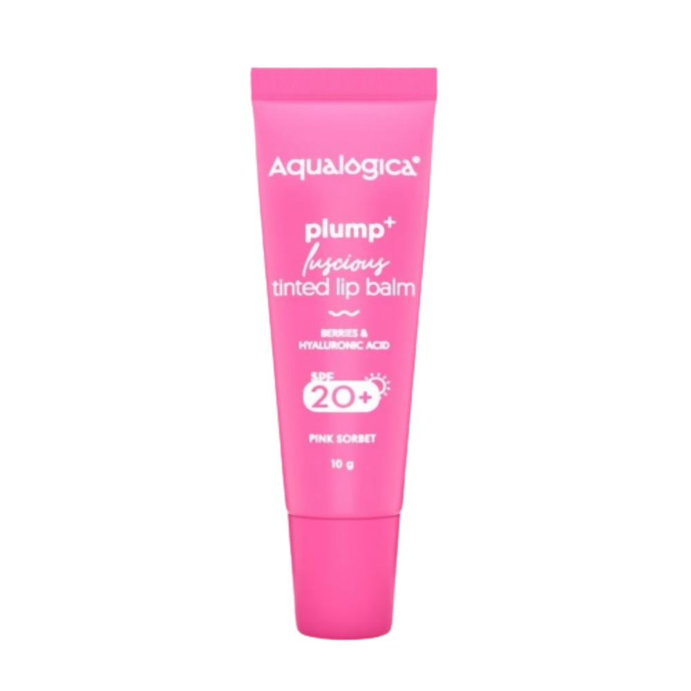 Buy Aqualogica Pink Sorbet Plump+ Luscious Tinted Lip Balm with Berries and Hyaluronic Acid from DrMediCart, Ship from India to USA