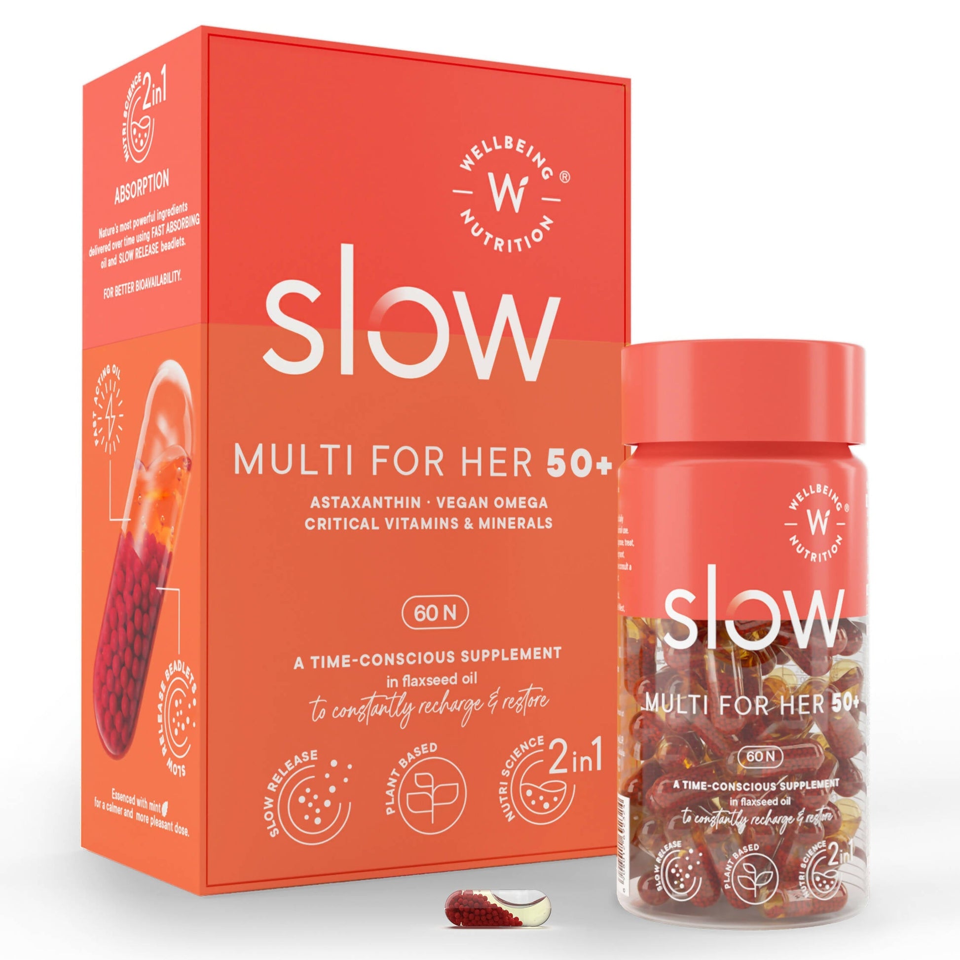 Wellbeing Nutrition Slow | Multivitamin for Her 50+ Capsules - Drmedicart