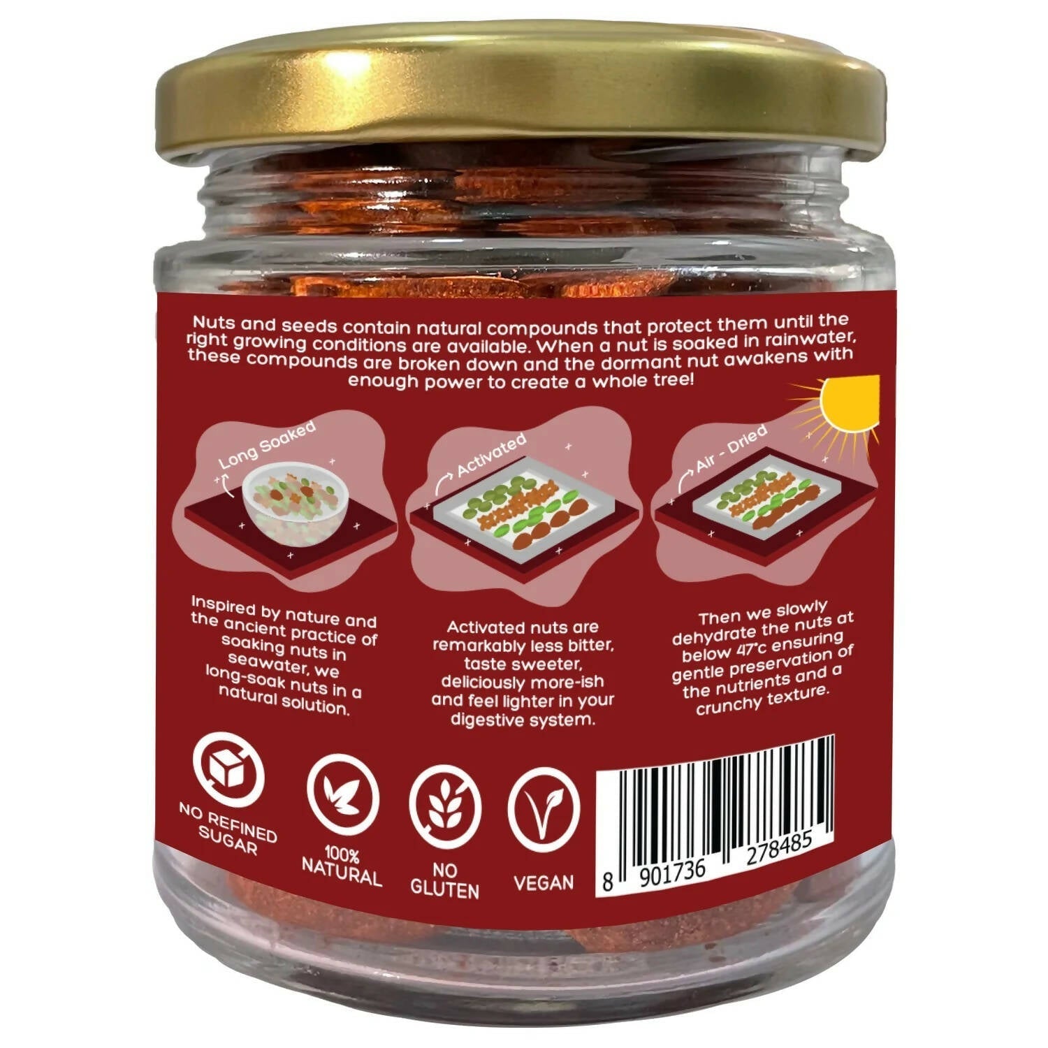 D-Alive Honestly Organic Activated Cinnamon Chilli Almonds - Drmedicart