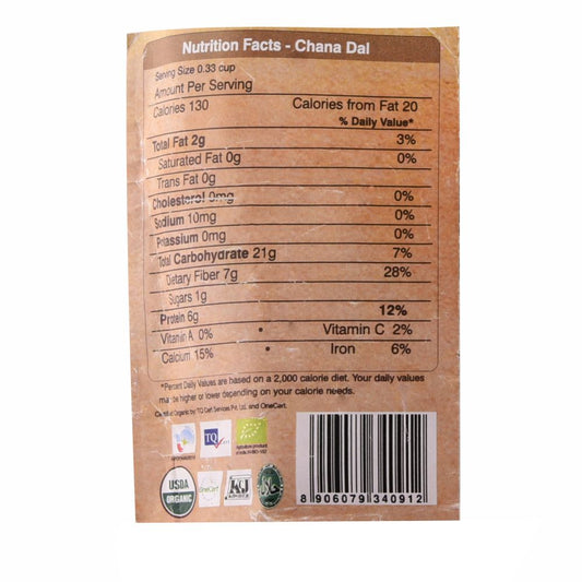 Buy Organic Wellness Chana Dal from DrMediCart, Ship from India to USA