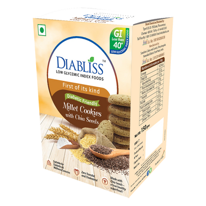 Diabliss Diabetic Friendly Millet Cookies with Chia Seeds