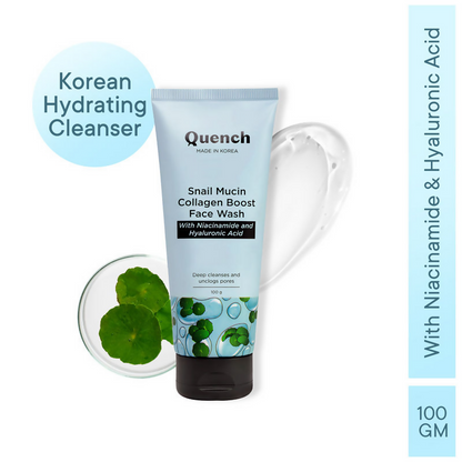 Quench nail Mucin Collagen Boost Face Wash