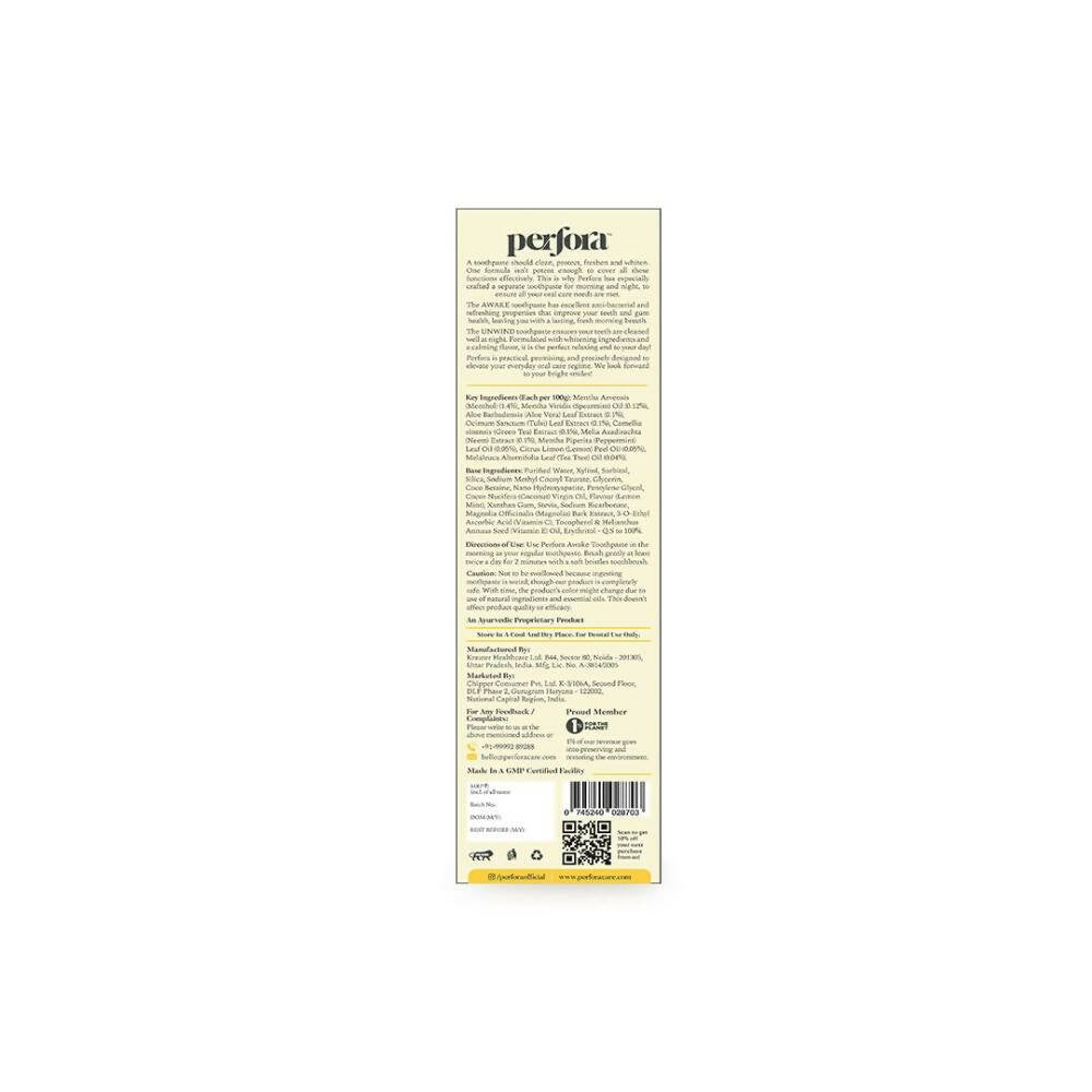 Perfora Awake Toothpaste Lemon Mint