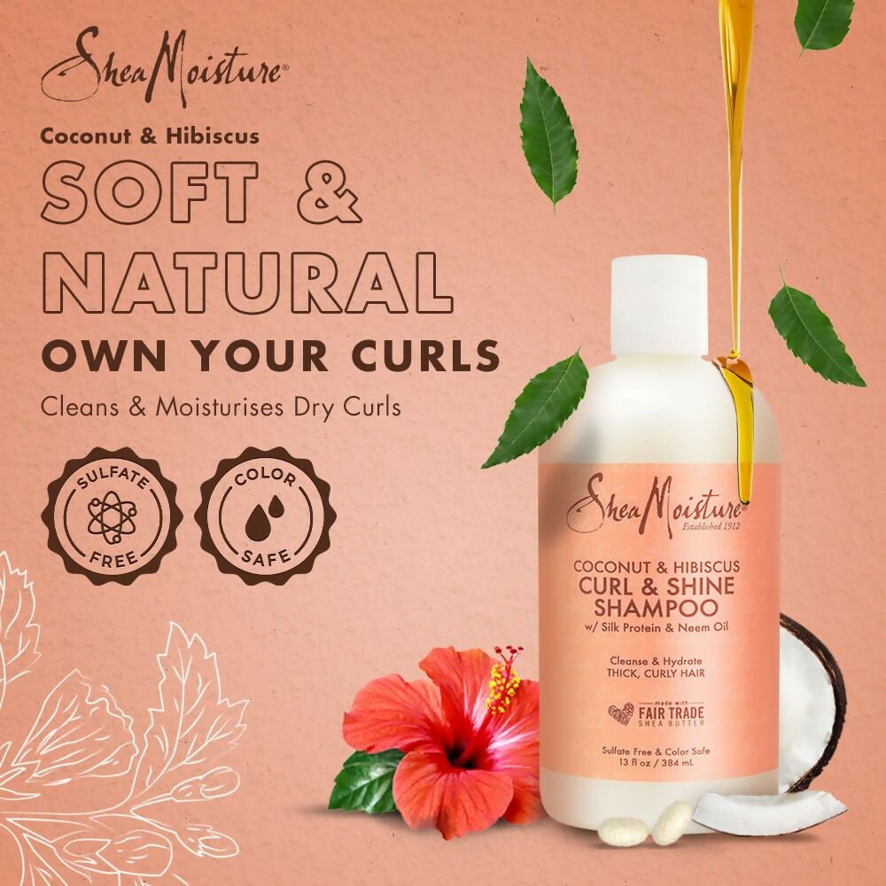 Shea Moisture Coconut & Hibiscus Curl & Shine Shampoo