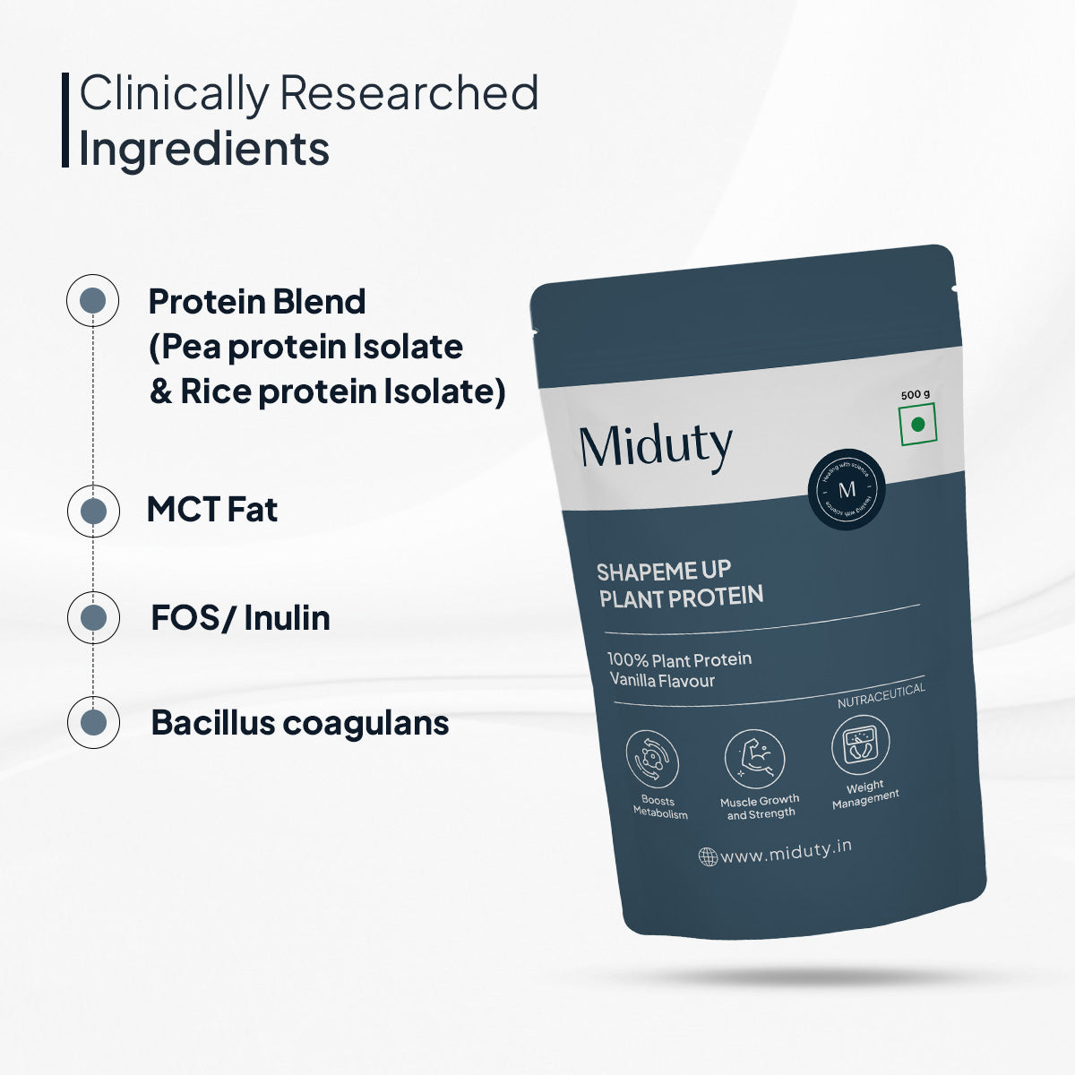 Miduty by Palak Notes Shapeme Up Plant Protein Powder