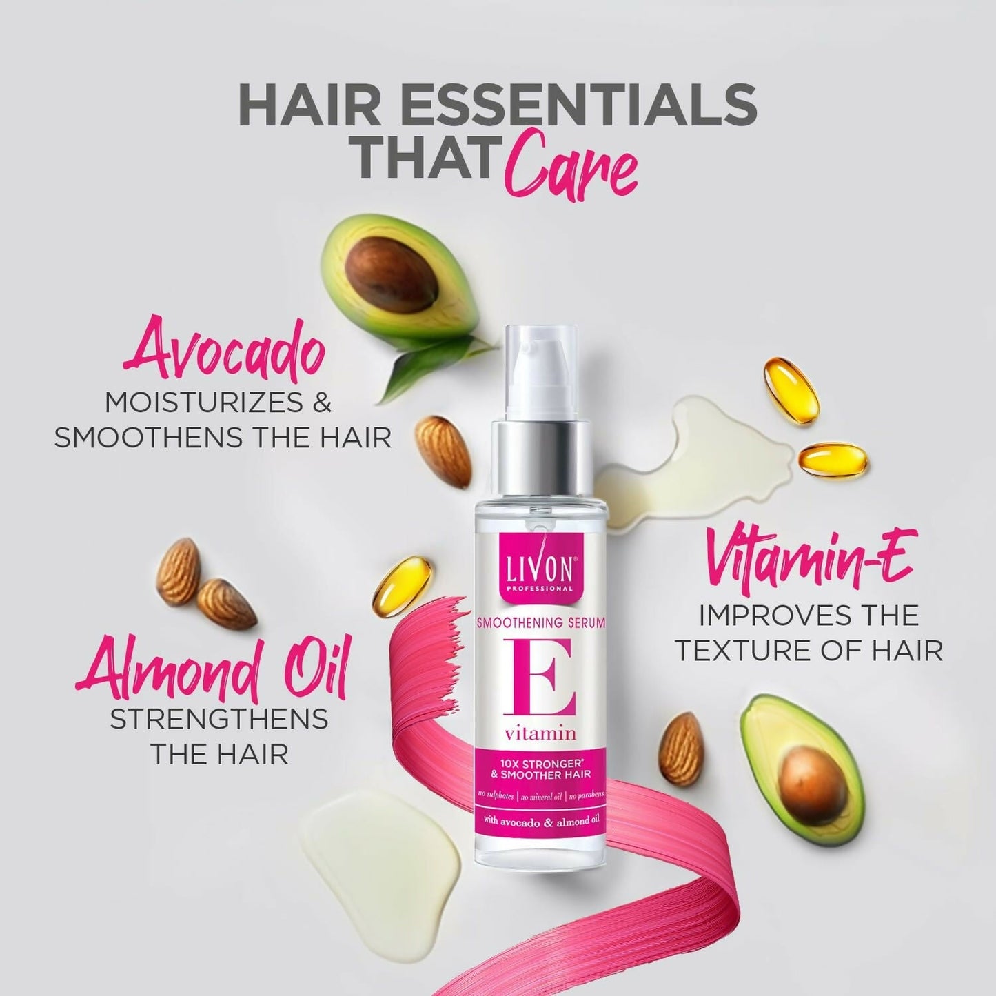 Livon Professional Smoothening Serum For Women & Men With Vitamin E