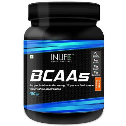 Inlife BCAAs Powder Orange Flavour