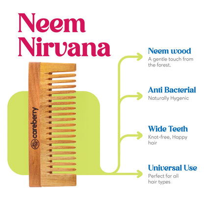 Careberry Neem Nirvana Shampoo Comb