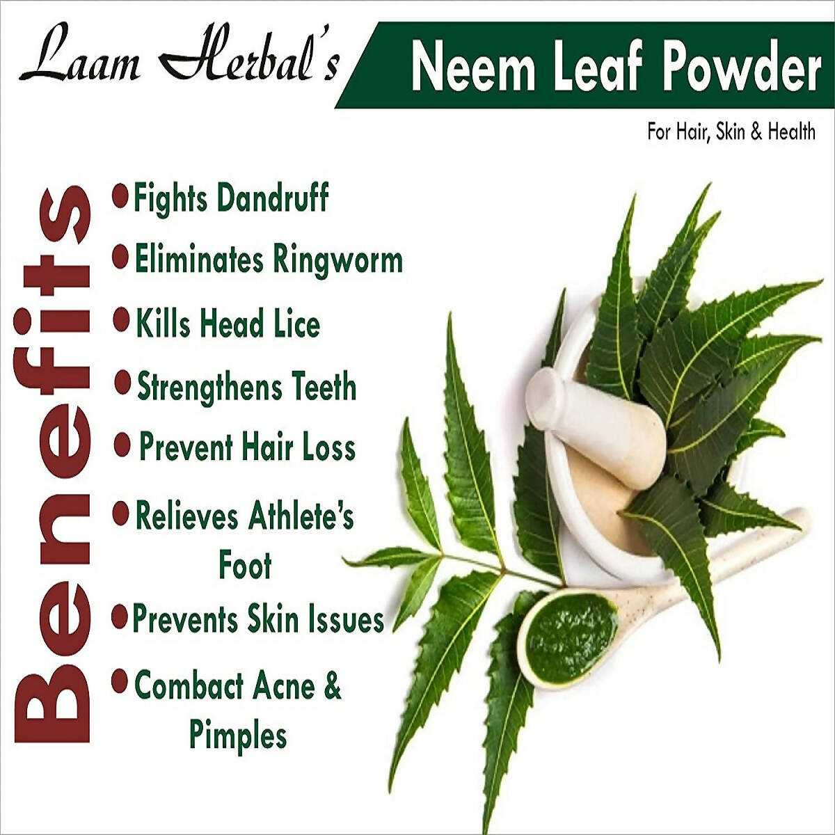 Laam Herbal's Rose Petal, Orange Peel, Multani Mitti, Aloe Vera, Neem Leaf, Sandalwood Powder