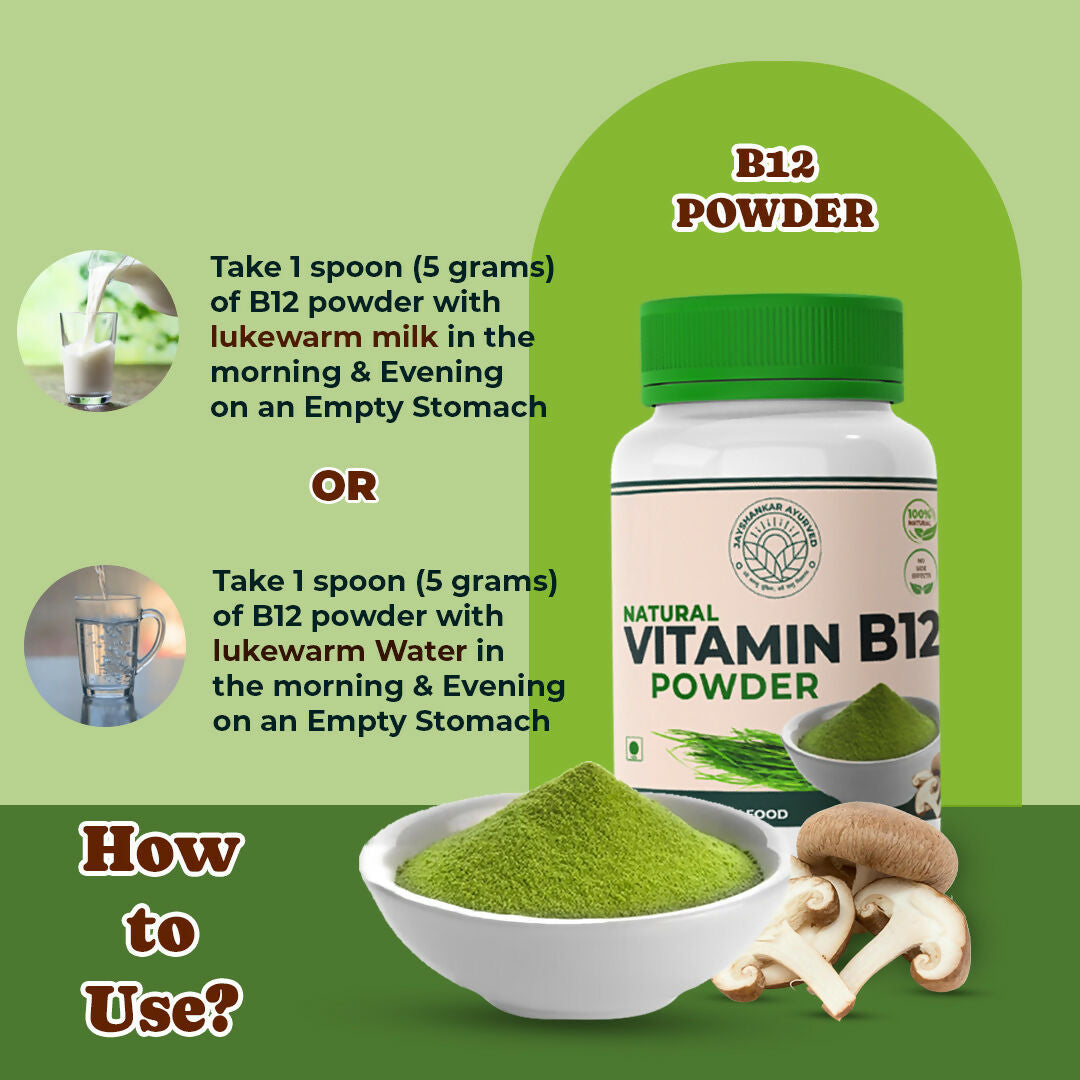 Jayshankar Ayurved Vitamin B12 Green Food Powder