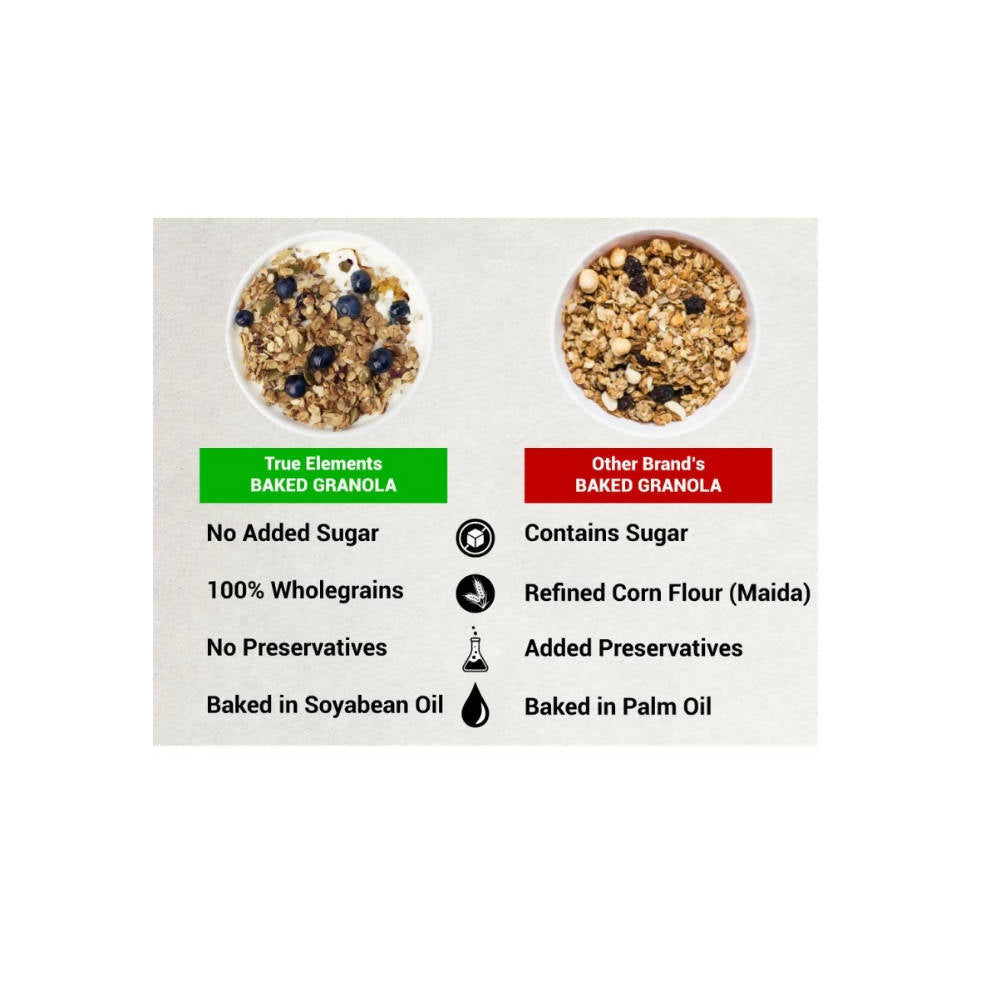 True Elements Baked Granola with Honey Crunch - Drmedicart