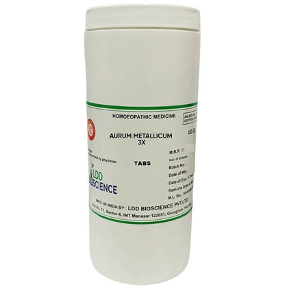 LDD Bioscience Homeopathy Aurum Metallicum 3X Tablets