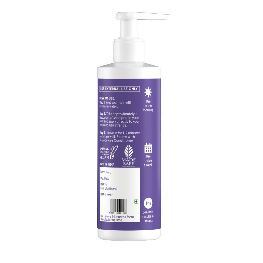 BeBodywise 1% Ketoconazole Dandruff Shampoo For Smooth & Frizz Free Hair