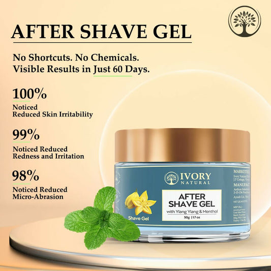 Buy Ivory Natural After Shave Gel For Gentle Post-Shave, Reduced Facial Worries from DrMediCart, Ship from India to USA