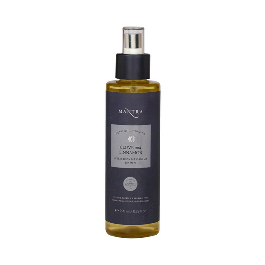 Buy Mantra Herbal Clove & Cinnamon Herbal Body Massage Oil For Men from DrMediCart, Ship from India to USA