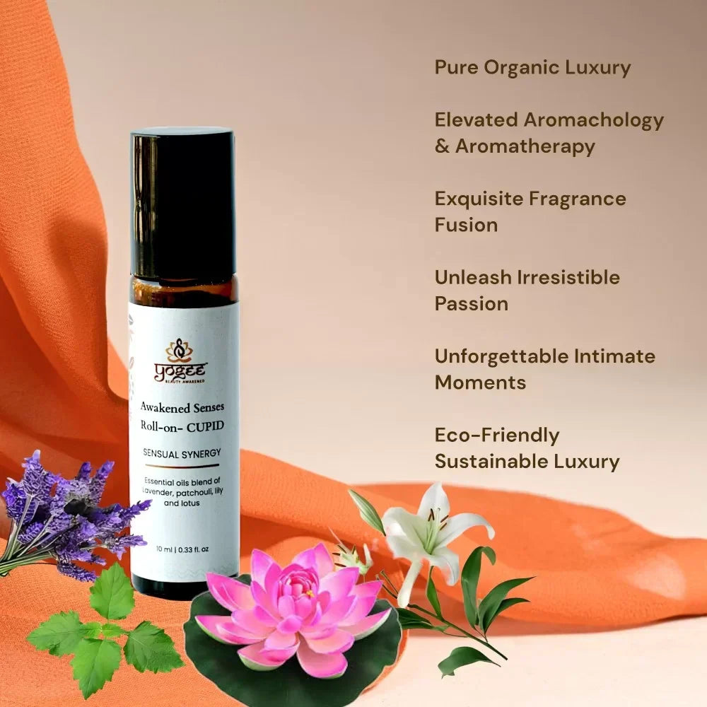 Yogez Awakened Senses Temple Roll-On- CUPID- Aromatherapy blend for romance