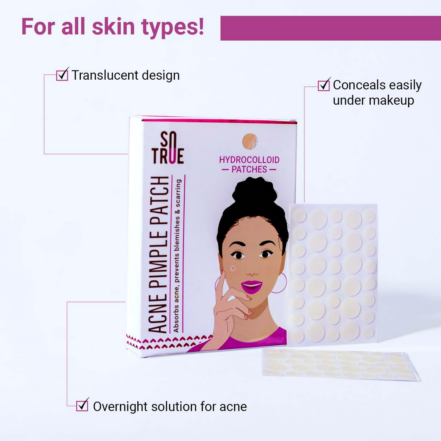 Sotrue Acne Pimple Patches For Face