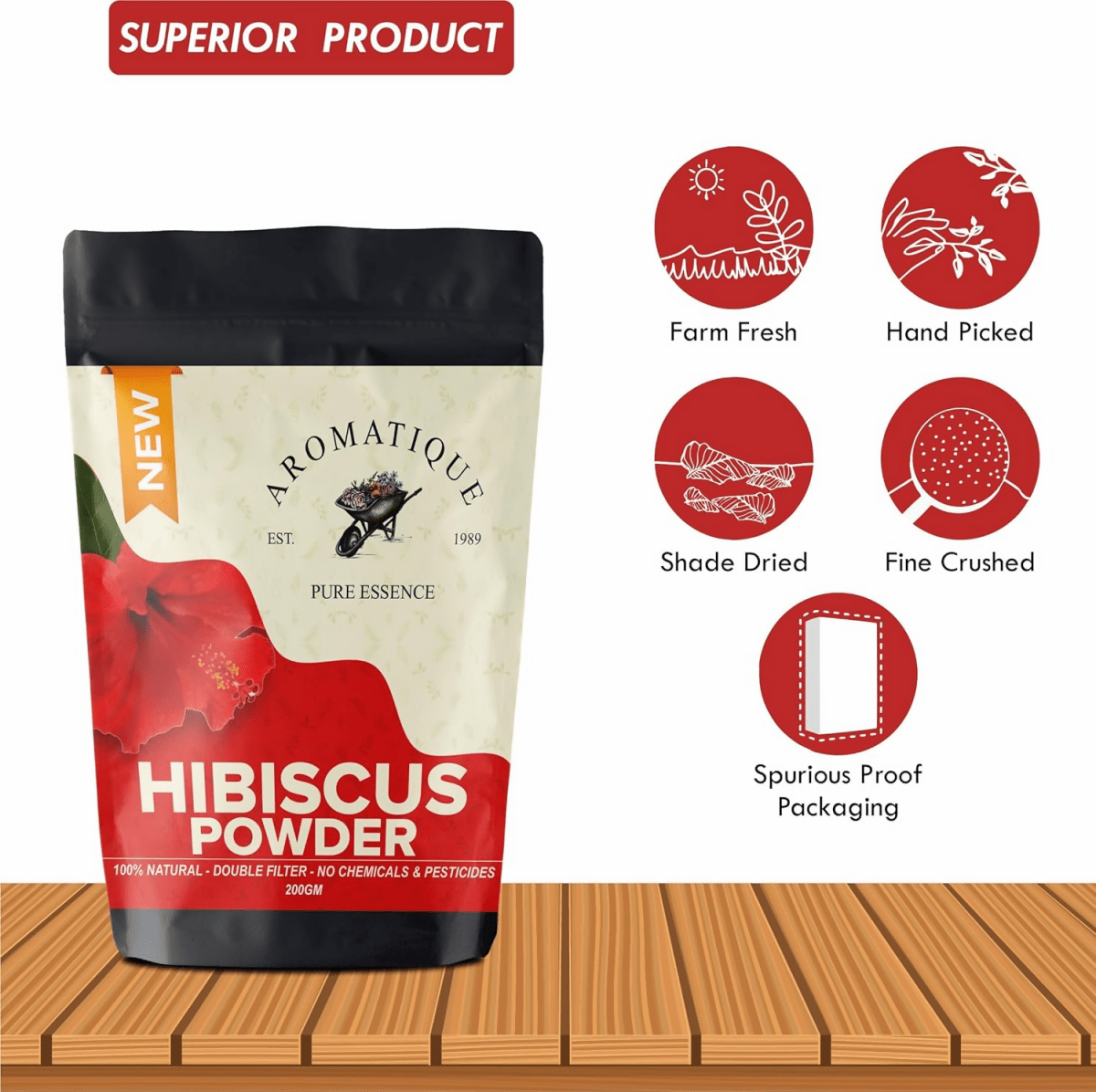 Aromatique Natural Hibiscus Powder