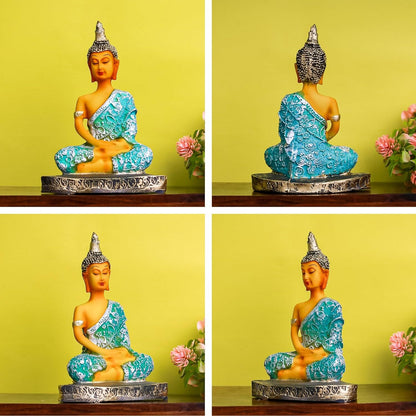 The Earth Store Poly Resin Sitting Peaceful Bhudha Idol
