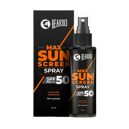 Buy Beardo Max Sunscreen Spray SPF-50 for Men from DrMediCart, Ship from India to USA