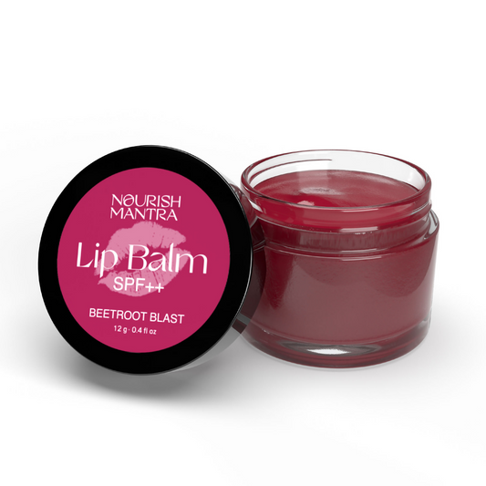 Nourish Mantra Beetroot Blast Lip Balm With SPF & Olive Oil For Soft & Moisturized Lips