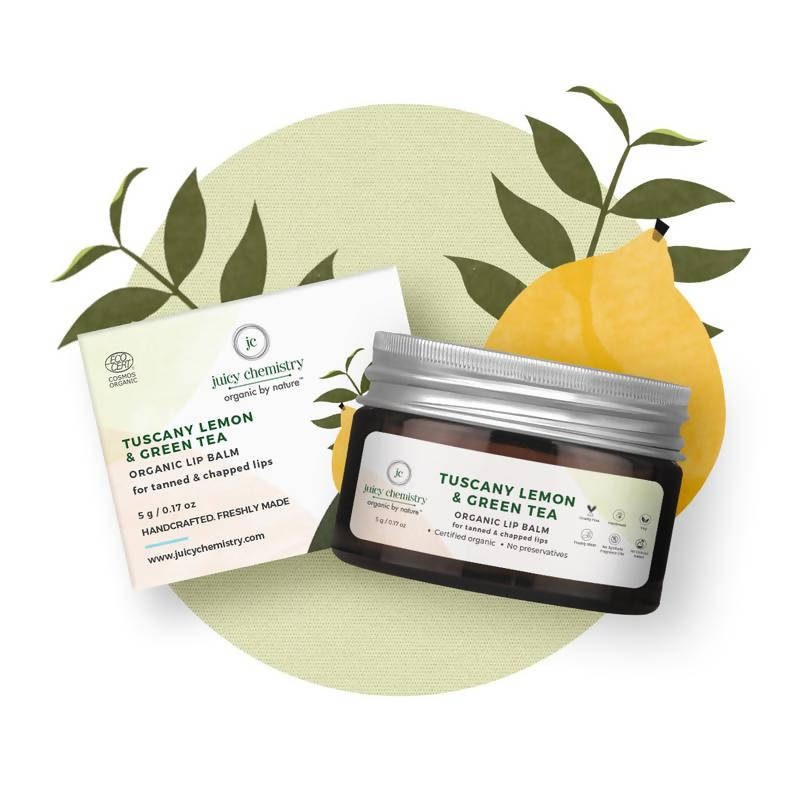 Juicy Chemistry Tuscany Lemon & Green Tea Lip Balm - DrMediCart