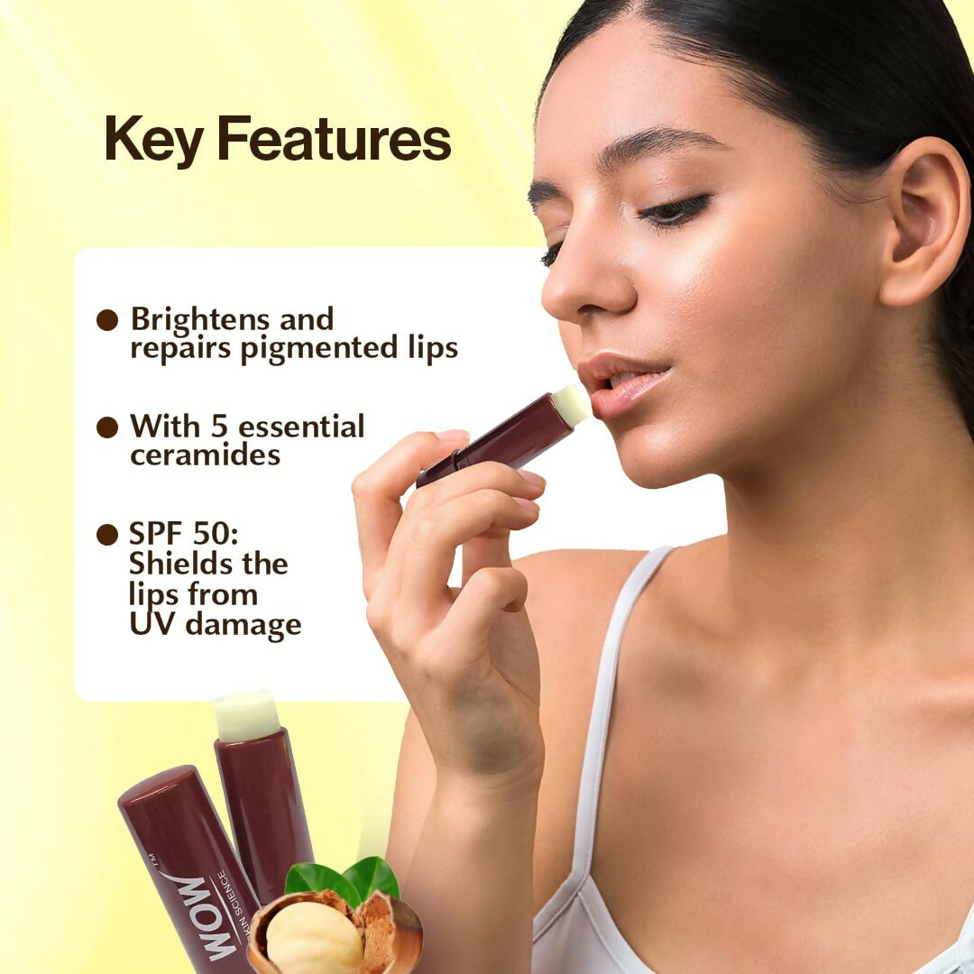 WOW Skin Science Shea Butter & Ceramides Repairing Lip Balm with SPF 50