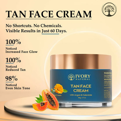 Buy Ivory Natural Tan Face Cream For Sun Tan Protection from DrMediCart, Ship from India to USA