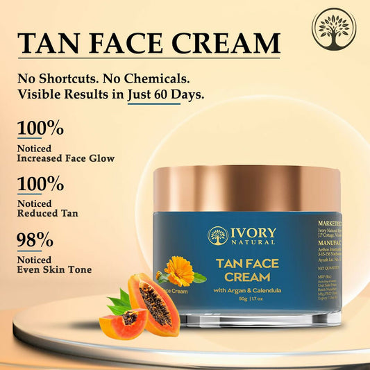 Buy Ivory Natural Tan Face Cream For Sun Tan Protection from DrMediCart, Ship from India to USA