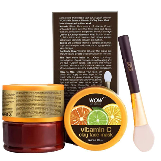 Buy Wow Skin Science Vitamin C Glow Clay Face Mask from DrMediCart, Ship from India to USA