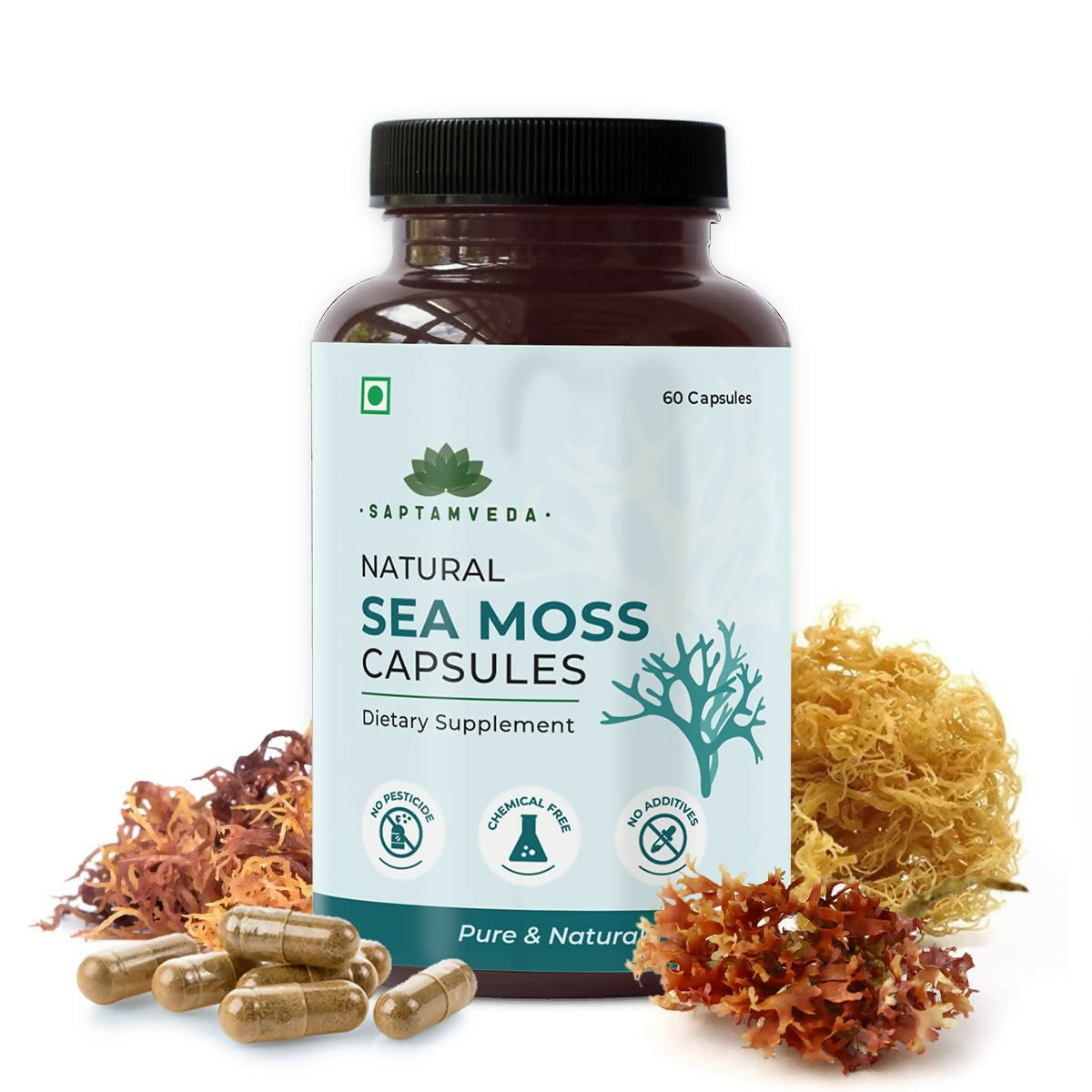 Saptamveda Irish Sea Moss 500mg Capsules