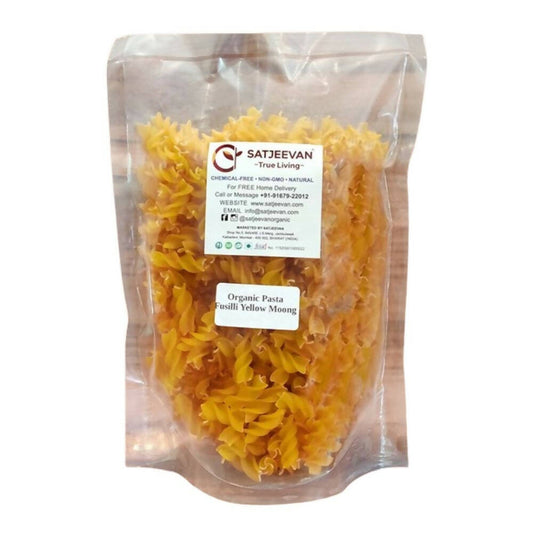 Satjeevan Organic Pasta Fusilli Yellow Moong