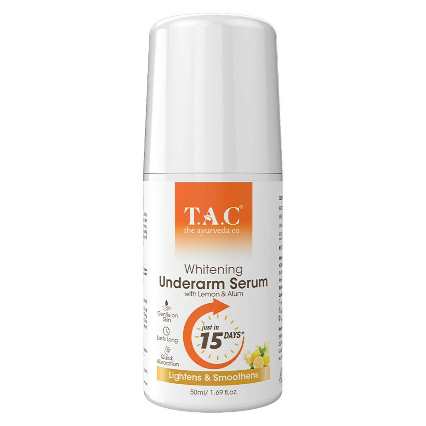 Buy TAC - The Ayurveda Co. Lemon Roll-On for Women & Men with Aloe Vera for Skin Whitening & Long Lasting Freshness from DrMediCart, Ship from India to USA