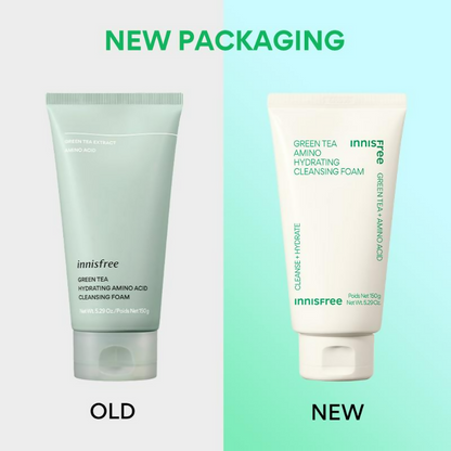 Innisfree Green Tea Amino Acid Foam Cleanser - Hydrating Soft & Rich Cleanser