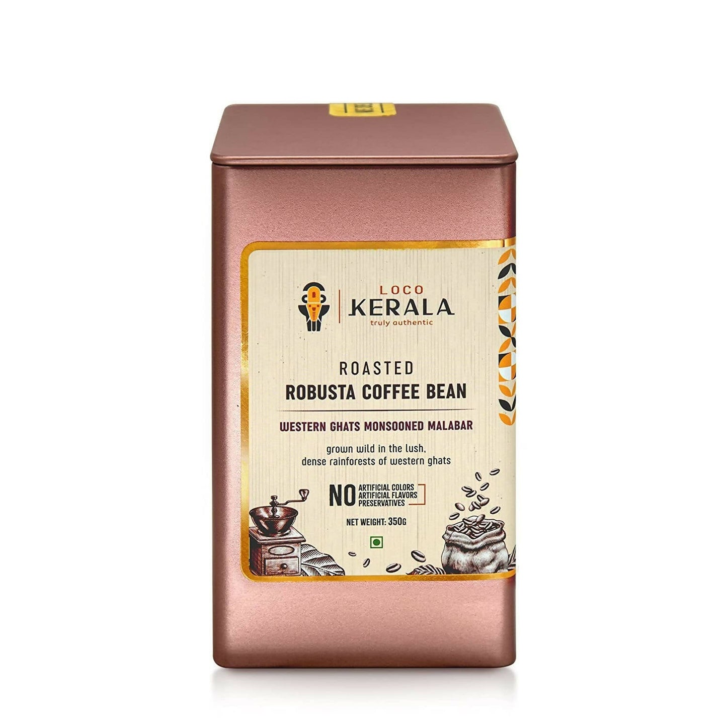 LocoKerala Western Ghats Monsooned Malabar Roasted Robusta Coffee Bean